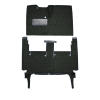 Illustration of 1960-1964 Chevrolet Corvair ACC Tuxedo cut-and-sewn carpet in A-1 Olive Black - actual product may vary