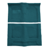 Illustration of 1963-1964 Oldsmobile 98 2DR Auto Loop Molded Carpet - 2 Piece in 17 Bright Blue, digitally recolored from the ACC supplier photo.