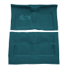 Illustration of 1961-1964 Oldsmobile 98 4DR Loop Molded Carpet - 2 Piece in 17 Bright Blue, digitally recolored from the ACC supplier photo.