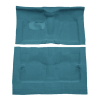 Illustration of 1961-1964 Buick Electra 4DR Loop Molded Carpet - 2 Piece in 09 Medium Blue, digitally recolored from the ACC supplier photo.