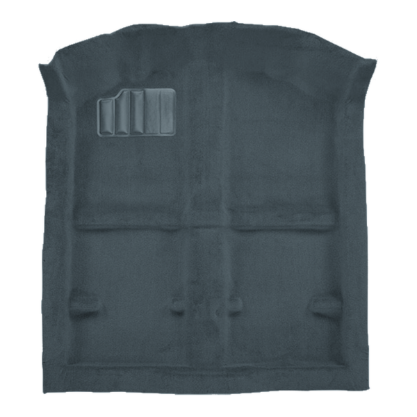 Illustration of 1985-1988 Chevrolet Sprint Cutpile Molded Carpet - 1 Piece in 8082 Crystal Blue, digitally recolored from the ACC supplier photo.