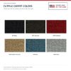 ACC Cutpile color options for this listing - Proudly Made in the USA