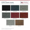 ACC Cutpile color options for this listing - Proudly Made in the USA