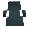 Illustration of 1981-1993 Dodge B150 Long ext Van Rear Fits 127 Wheel Base Cargo Area Cutpile Molded Carpet - 3 Piece in 839 Federal Blue, digitally recolored from the ACC supplier photo.