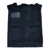 Illustration of 1983-1987 Dodge Charger 2DR Cutpile Molded Carpet - 1 Piece in 7130 Dark Blue, digitally recolored from the ACC supplier photo.