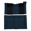 Illustration of 1969-1971 Ford Torino GT 2DR Hardtop/Fastback Auto with 2 Dark Blue Inserts Loop Molded Carpet - 2 Piece in 07 Dark Blue, digitally recolored from the ACC supplier photo.