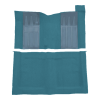 Illustration of 1969 Ford Torino GT 2DR Hardtop/Fastback 4spd with 2 Medium Blue Inserts Loop Molded Carpet - 2 Piece in 09 Medium Blue, digitally recolored from the ACC supplier photo.