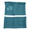 Illustration of 1971-1973 Plymouth Road Runner 4spd Bucket Seat with Console Loop Molded Carpet - 2 Piece in 09 Medium Blue, digitally recolored from the ACC supplier photo.