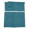 Illustration of 1970-1973 Pontiac Firebird Trans Am 4spd with Tail Loop Molded Carpet - 2 Piece in 09 Medium Blue, digitally recolored from the ACC supplier photo.