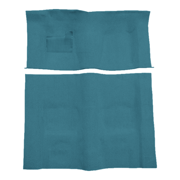 Illustration of 1970-1973 Pontiac Firebird Trans Am Auto with Tail Loop Molded Carpet - 2 Piece in 09 Medium Blue, digitally recolored from the ACC supplier photo.