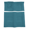 Illustration of 1970-1973 Pontiac Firebird Auto with Tail Loop Molded Carpet - 2 Piece in 09 Medium Blue, digitally recolored from the ACC supplier photo.