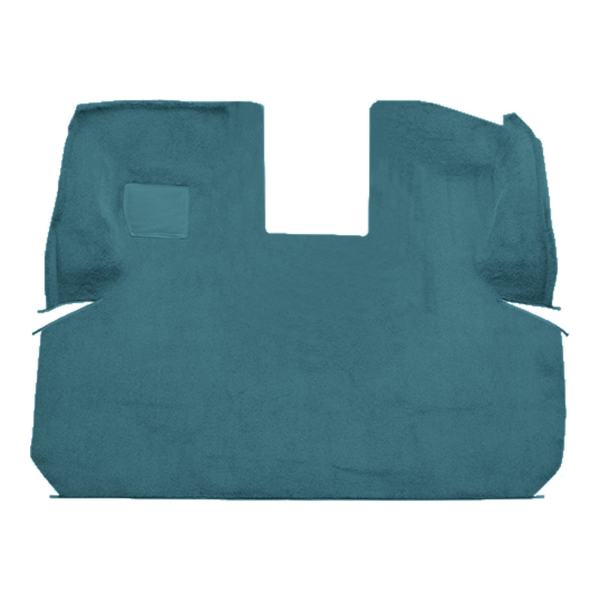 Illustration of 1978-1995 Chevrolet G10 Van Pass Area Cutpile Molded Carpet - 1 Piece in 802 Blue, digitally recolored from the ACC supplier photo.