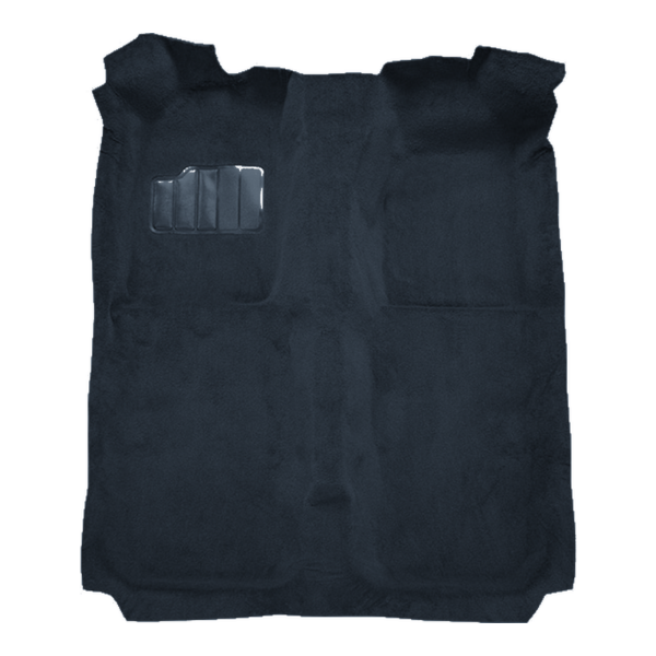 Illustration of 1984-1986 Dodge 600 2DR Convertible Cutpile Molded Carpet - 1 Piece in 840 Navy Blue, digitally recolored from the ACC supplier photo.
