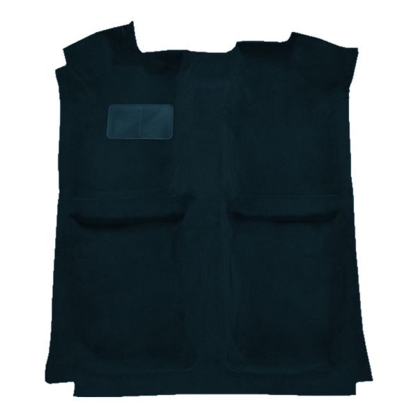 Illustration of 1982-1983 Chrysler LeBaron 2DR Convertible Cutpile Molded Carpet - 1 Piece in 8022 Blue, digitally recolored from the ACC supplier photo.
