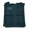 Illustration of 1982-1983 Dodge 400 2DR Convertible Cutpile Molded Carpet - 1 Piece in 819 Dark Blue, digitally recolored from the ACC supplier photo.