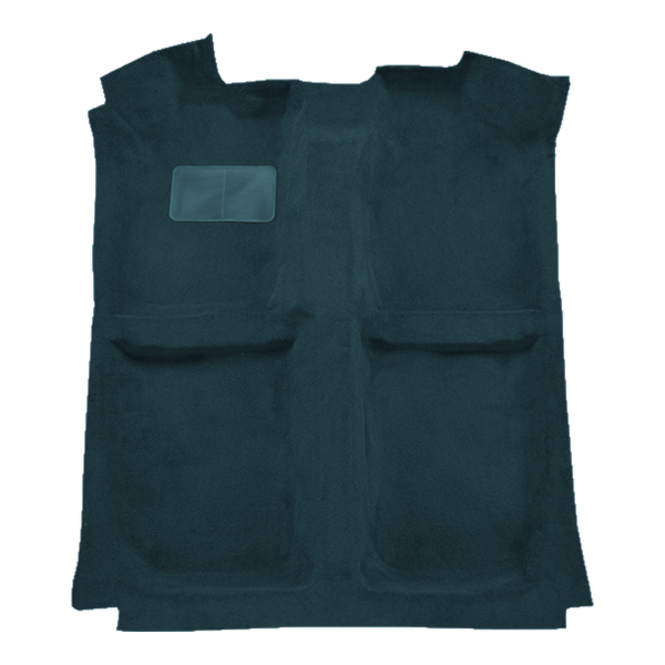 Illustration of 1982-1983 Dodge 400 2DR Convertible Cutpile Molded Carpet - 1 Piece in 819 Dark Blue, digitally recolored from the ACC supplier photo.