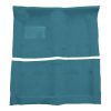 Illustration of 1968-1970 Dodge Charger Auto Loop Molded Carpet - 2 Piece in 09 Medium Blue, digitally recolored from the ACC supplier photo.