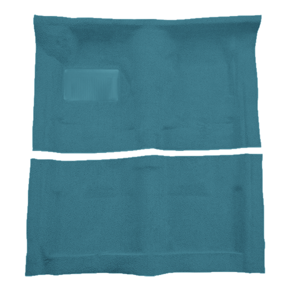 Illustration of 1968-1970 Dodge Charger Auto Loop Molded Carpet - 2 Piece in 09 Medium Blue, digitally recolored from the ACC supplier photo.