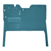 Illustration of 1947-1954 GMC Truck Reg Cab Front with Side Extensions Loop Carpet - 1 Piece in 09 Medium Blue, digitally recolored from the ACC supplier photo.
