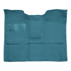 Illustration of 1967-1972 GMC K15/K1500 Pickup Reg Cab 4WD w/Gas Tank in Cab Loop Molded Carpet - 1 Piece in 09 Medium Blue, digitally recolored from the ACC supplier photo.