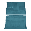 Illustration of 1973 GMC C25/C2500 Pickup Crew Cab 2WD 4spd Floor Shift Loop Molded Carpet - 2 Piece in 09 Medium Blue, digitally recolored from the ACC supplier photo.