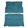 Illustration of 1973 GMC K25/K2500 Pickup Crew Cab 4WD Auto/4spd Loop Molded Carpet - 2 Piece in 09 Medium Blue, digitally recolored from the ACC supplier photo.