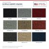 ACC Cutpile color options for this listing - Proudly Made in the USA