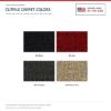 ACC Cutpile color options for this listing - Proudly Made in the USA