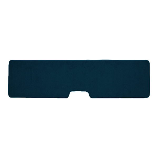 Illustration of 1978-1979 Ford Bronco Tailgate Cutpile Carpet with Mass Backing - 1 Piece in 7879 Blue, digitally recolored from the ACC supplier photo.