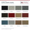 ACC Cutpile color options for this listing - Proudly Made in the USA