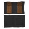 Illustration of 1970-1971 Ford Torino ACC Loop molded carpet in 01 Black with Fawn inserts, digitally recolored from the ACC supplier photo