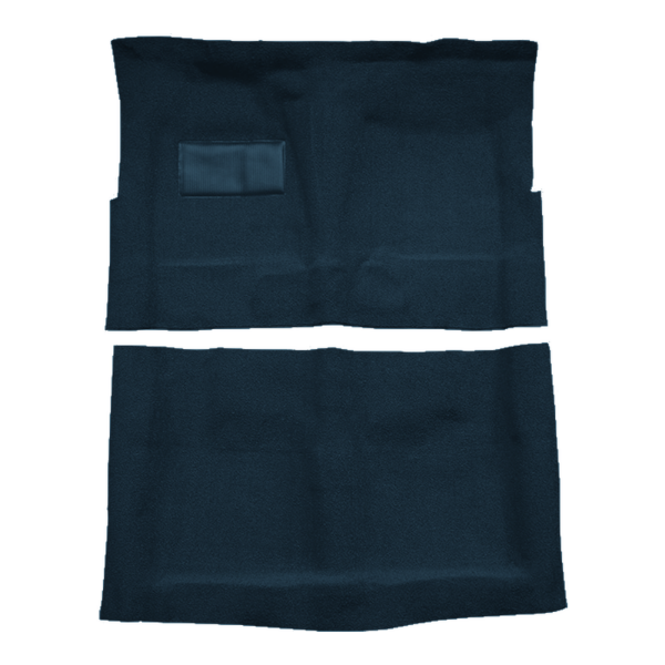 Illustration of 1965-1966 Cadillac Eldorado Loop Molded Carpet - 2 Piece in 07 Dark Blue, digitally recolored from the ACC supplier photo.