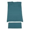 Illustration of 1980-1986 Ford F-350 Crew Cab 4WD Auto/4spd Cutpile Molded Carpet - 2 Piece in 802 Blue, digitally recolored from the ACC supplier photo.