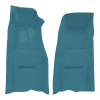 Illustration of 1969 Chevrolet Corvette 4spd Front with Pad Loop Molded Carpet - 2 Piece in 09 Medium Blue, digitally recolored from the ACC supplier photo.