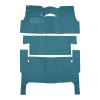 Illustration of 1956 Chevrolet Bel Air Nomad 2DR Wagon Bench Seat Pass Area Loop Carpet - 3 Piece in 09 Medium Blue, digitally recolored from the ACC supplier photo.