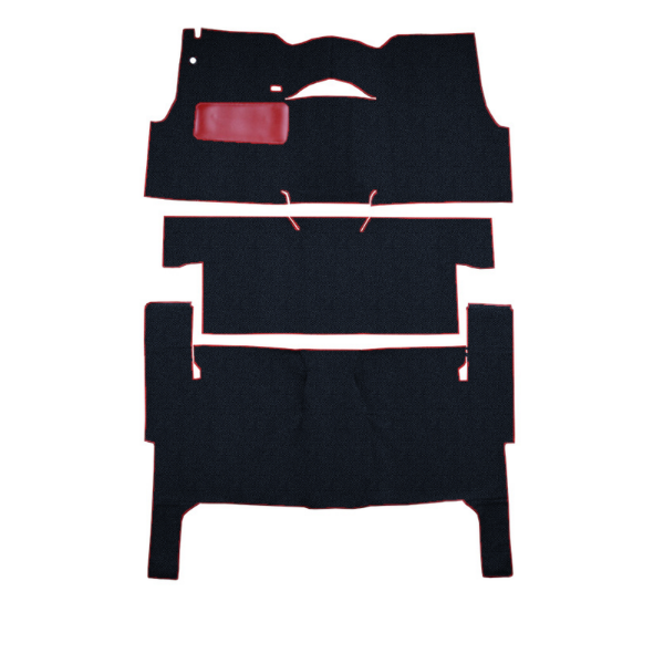 Illustration of 1956 Chevrolet Bel Air ACC Daytona passenger area carpet in 7154 Dark Blue - actual product may vary
