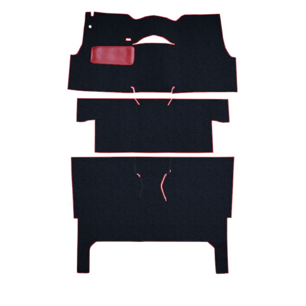 Illustration of 1956 Chevrolet Bel Air ACC Daytona passenger area carpet in 7154 Dark Blue - actual product may vary