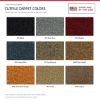 ACC Cutpile color options for this listing - Proudly Made in the USA
