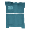 Illustration of 1973 Chevrolet Chevelle Laguna 4DR Auto Loop Molded Carpet - 2 Piece in 09 Medium Blue, digitally recolored from the ACC supplier photo.