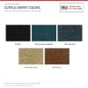 ACC Cutpile color options for this listing - Proudly Made in the USA