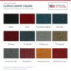 ACC Cutpile color options for this listing - Proudly Made in the USA