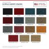 ACC Cutpile color options for this listing - Proudly Made in the USA