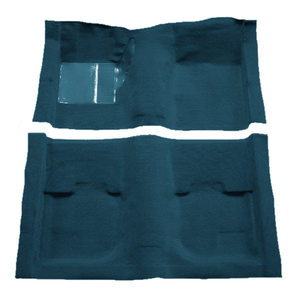 Picture of 1969-1970 Ford Mustang Coupe without Shifter Cut Pass Area Carpet Kit, Molded Nylon - 2 Piece