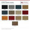ACC Cutpile color options for this listing - Proudly Made in the USA