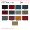 ACC Cutpile color options for this listing - Proudly Made in the USA
