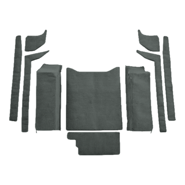 Picture of 1987-1995 Jeep Wrangler Cargo Area Carpet Kit, Molded Cutpile - 10 Piece