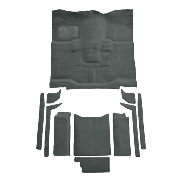 Picture of 1987-1995 Jeep Wrangler w/o Rocker Panels Complete Carpet Kit, Molded Cutpile - 11 Piece