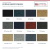 ACC Cutpile color options for this listing - Proudly Made in the USA