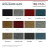 ACC Cutpile color options for this listing - Proudly Made in the USA