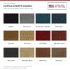 ACC Cutpile color options for this listing - Proudly Made in the USA